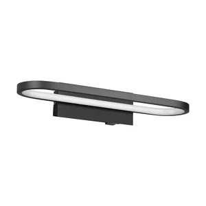Černé LED nástěnné svítidlo Gianni 40 cm