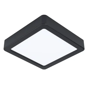 Černé LED stropní svítidlo FUEVA 5, 16x16 cm