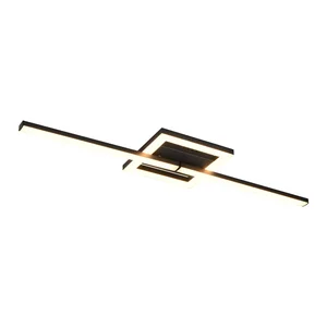 Černé LED stropní svítidlo Viale 16x54 cm