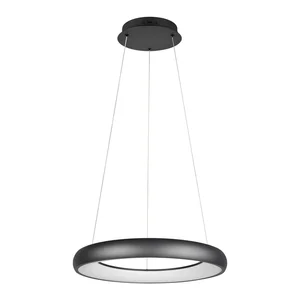 Černé LED závěsné svítidlo Cardona 62 cm