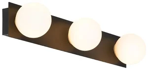 Černé nástěnné LED svítidlo Cederic 48 cm
