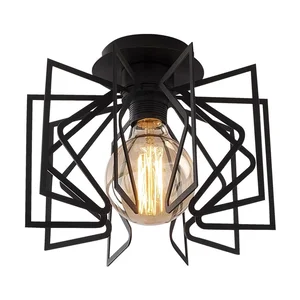 Černé stropní svítidlo Nemrut s kovovým stínidlem Ø26 cm