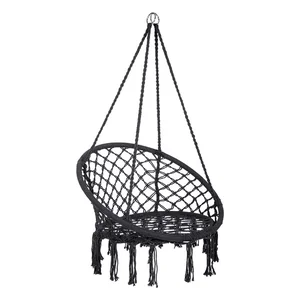 Černé závěsné křeslo Hylla