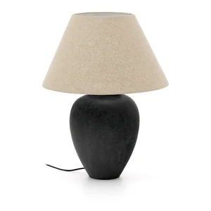 Černo-béžová stolní lampa Mercadal