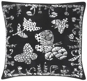 Černo-bílý povlak na polštář Aamos 45x45 cm