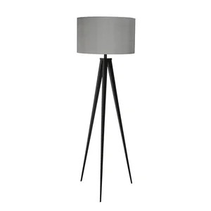 Černo-šedá stojací lampa Zuiver Tripod