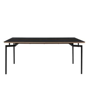 Černý jídelní stůl Alto 90x180 cm