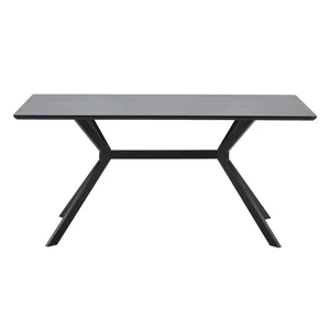 Černý jídelní stůl WOOOD Bruno 200x90 cm