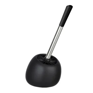 Černý keramický WC kartáč Wenko Polaris