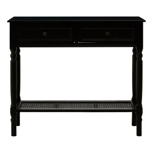 Černý konzolový stolek Heritage 33x91 cm
