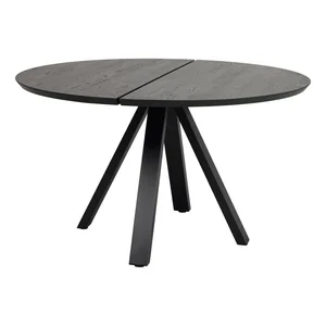 Černý kulatý jídelní stůl Carradale 130 cm