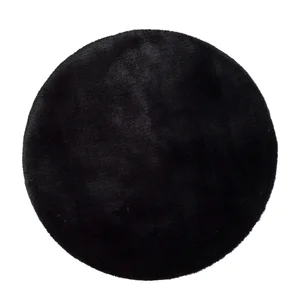 Černý kulatý koberec Universal Fox Liso, Ø 120 cm