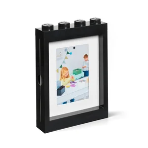 Černý LEGO styl rámeček na fotky 19,3 x 26,8 cm