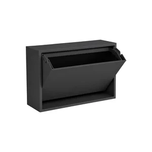 Černý nástěnný odpadkový koš Mini Box ReCollector