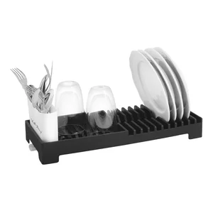 Černý odkapávač na nádobí Vialli Livio Duo