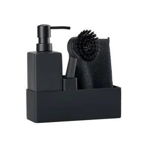 Černý silikonový stojan na mycí prostředky Zone