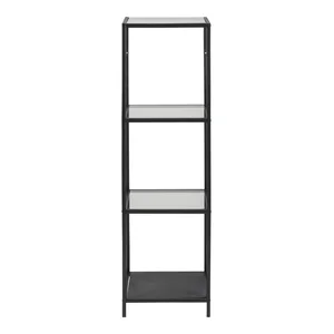 Černý skleněný regál Seaford 35×120 cm – Actona
