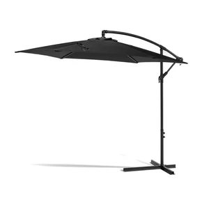 Černý slunečník Bonami Essentials Happy Sun 300 cm