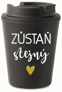 Černý termohrnek 300 ml