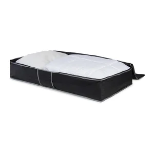 Černý úložný box pod postel Compactor