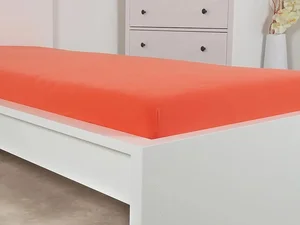 Červené Jersey prostěradlo 90x200 cm ALVORA