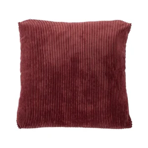 Červený dekorativní polštář Tiseco Home Studio Ribbed 60x60 cm