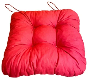 Červený podsedák na židli 40x40 cm