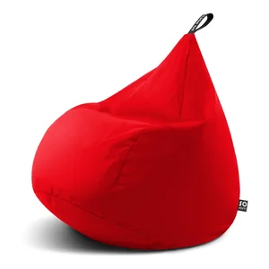 Červený sedací vak Drop XL