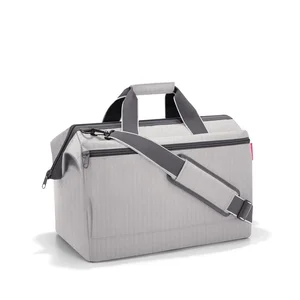Cestovní taška Reisenthel Allrounder L pocket – šedá Herringbone