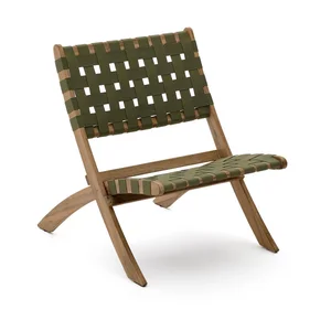 Chabeli zelené dřevěné zahradní křeslo