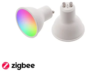Chytrá GU10 RGB+CCT LED žárovka Zigbee