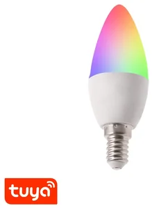 Chytrá LED žárovka E14 RGB+CCT Tuya