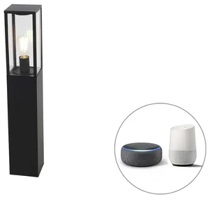 Chytrá venkovní stojací lampa Charlois černá 80 cm s WiFi ovládáním