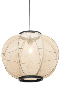 Chytré závěsné svítidlo Rob 48 cm hnědé