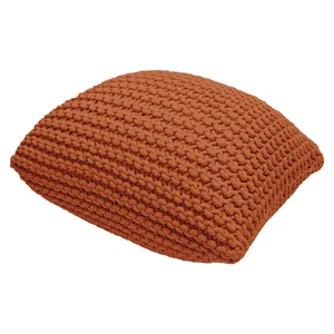 Cihlově červený puf Bonami Essentials Knit