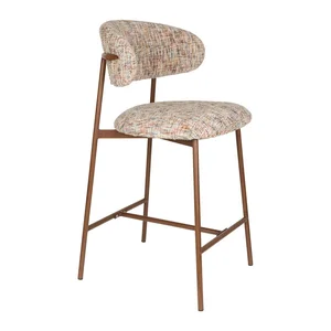 Claes White Label – hnědá barová židle, výška sedáku 65 cm
