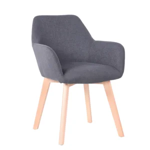 CLORIN NEW Designové křeslo – tmavě šedá / buk