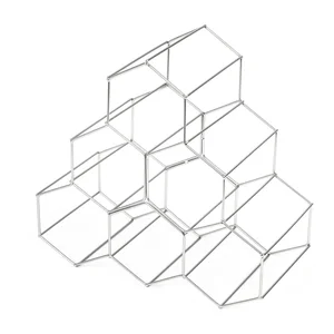 Compactor šedý kovový stojan na víno