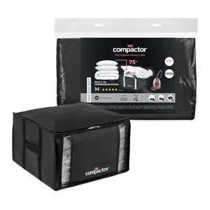 Compactor XXL Černý úložný box na oblečení 125 l