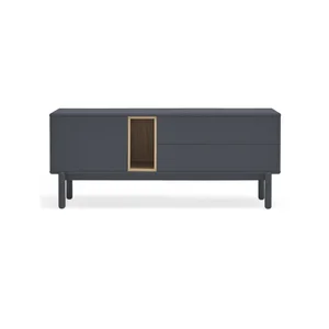 Corvo TV stolek 140×56 cm, tmavě šedý
