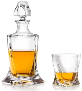 Crystal Bohemia Quadro Whisky Set 1+6