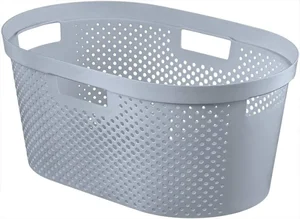 Curver Koš na čisté prádlo INFINITY DOTS 39 l šedý