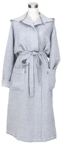 Dámský župan Terva s kapucí šedý, velikost L