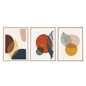 Dekorativní obraz – sada 3 kusů, rám MDF 50×70 cm