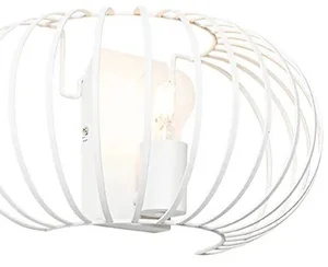 Designová nástěnná lampa Johanna bílá 39 cm