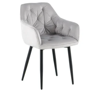 Designové křeslo FEDRIS 2 NEW – světlešedá Velvet