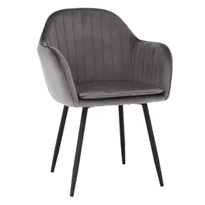 Designové křeslo ZIRKON – šedá Velvet