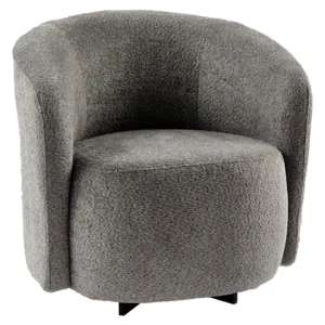 Designové otočné křeslo ENVY šedá látka