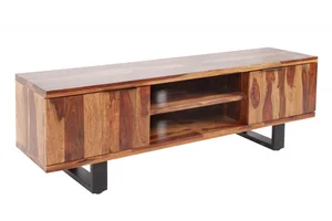 Designový dřevěný TV stolek INVICTA INTERIOR