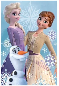 Dětská fleecová deka Ledové království Elsa, Anna a Olaf 100x150 cm